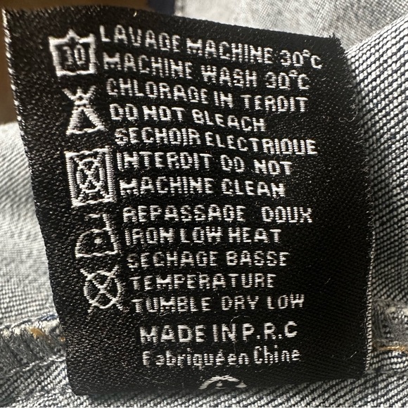 ONADO Paris Women’s Embroidered Lace Asymmetric Hem Cotton Denim Jacket Sz XL/42 - Picture 8 of 13